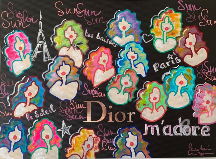 Dior m’adore 绘画, 10.2x13.8 in