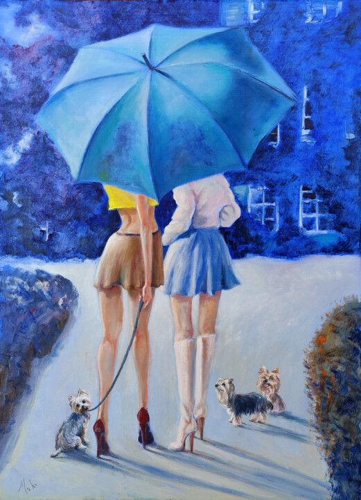 Yorkie Umbrella - Watercolor Yorkie Umbrella - Watercolor