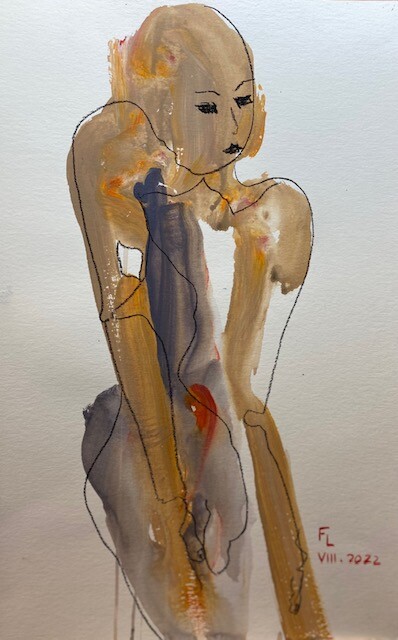 femme 2 图画, 19.7x12.6 in