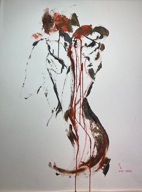 TRAIT VIVANT 绘画, 25.6x19.7 in
