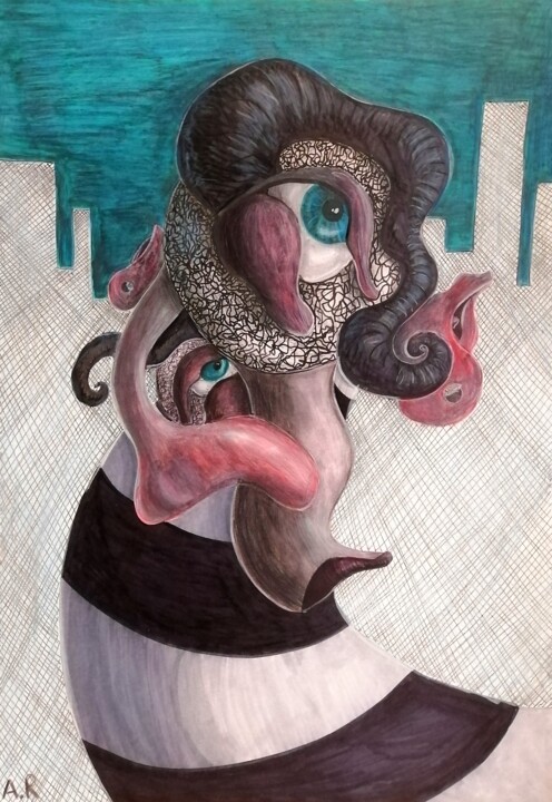 图画,  16.5x11.7 in 