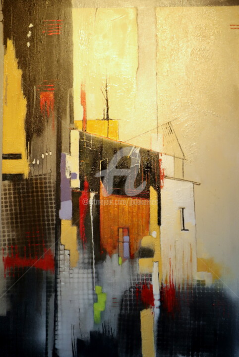Peinture intitulée "Equilibre instable!" par James Burgevin, Œuvre d'art originale, Acrylique
