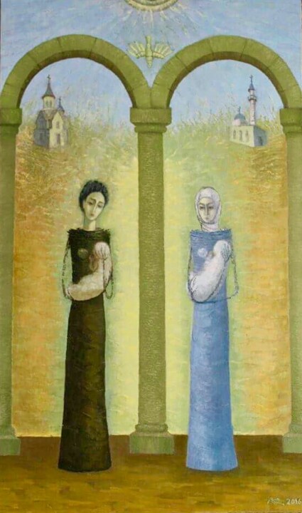 Live peacefully 绘画, 47.2x28.7 in