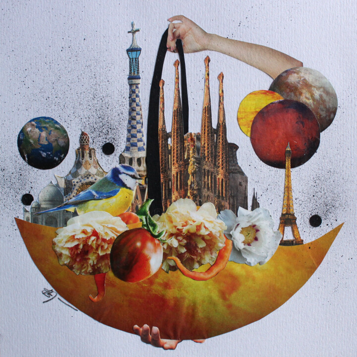 Marché du monde 拼贴, 7.1x7.1 in