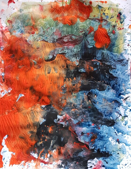 Peinture intitulée "Oostende, bonsoir" par Chamartin, Œuvre d'art originale, Acrylique
