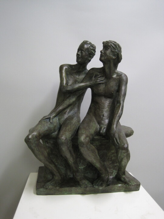 La notte delle stelle cadenti. 雕塑, 14.6x10.6 in