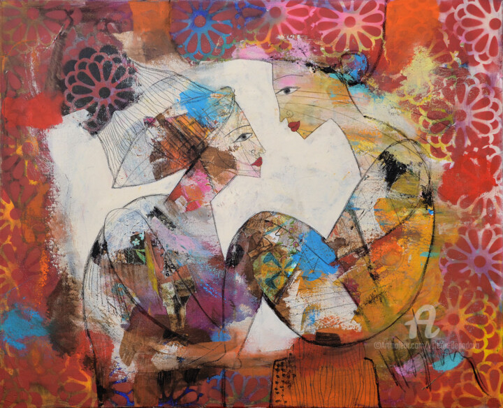 Peinture intitulée "Prendre le temps" par Valérie Depadova, Œuvre d'art originale, Acrylique