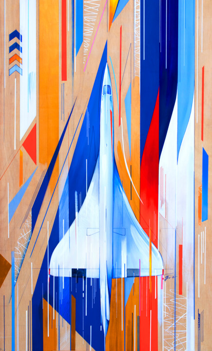 CONCORDE 绘画, 39.4x23.6 in