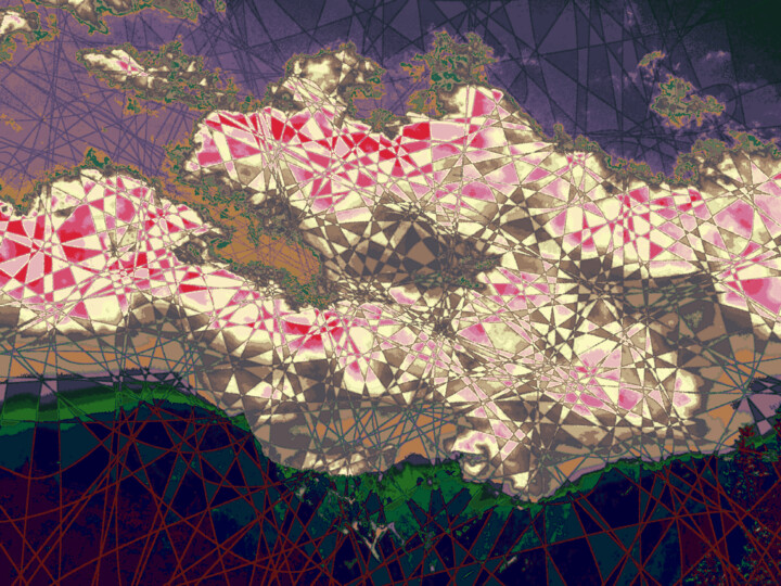 Digital Arts titled "Mostly Cloudy With…" by Ken Grzesik, Original Artwork, 2D Digital Work