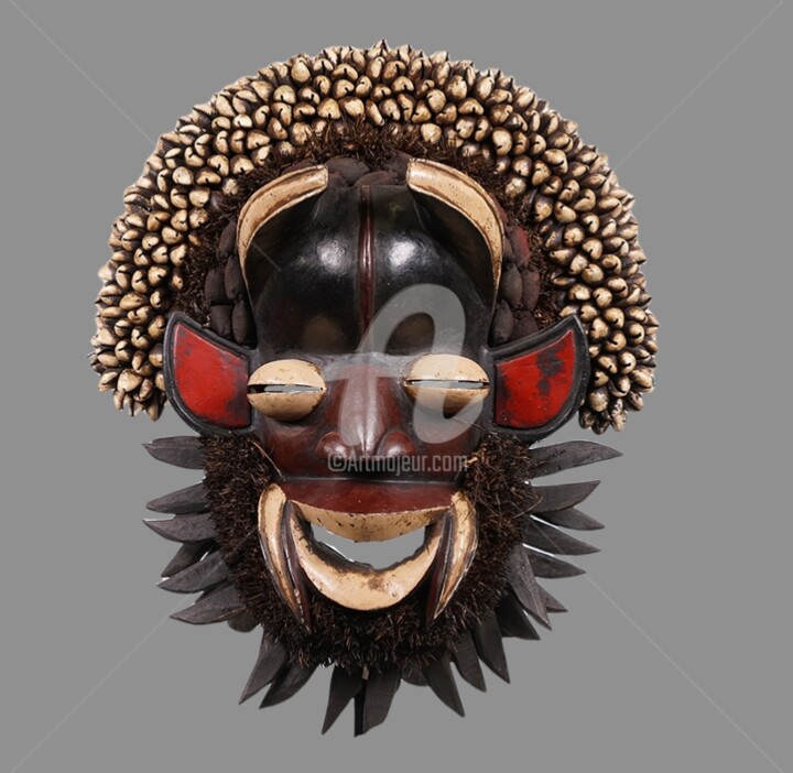 Masque GUERE art tribal art premier KA22MD007 雕塑, 19.7x13.8 in