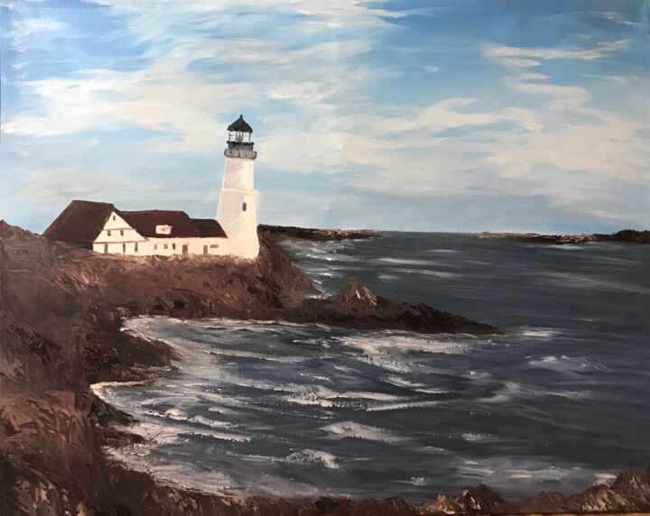 Lighthouse 绘画, 24x30 in