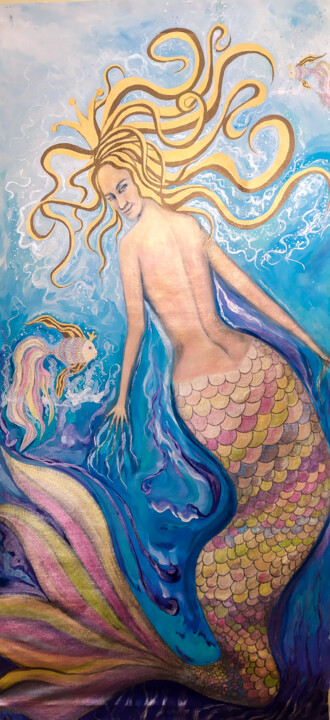 Pintura titulada "The Queen of the Sea" por Svetlana Ivanova, Obra de arte original, Acrílico