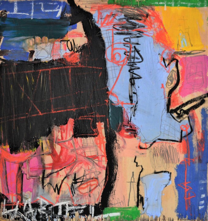 Painting titled "Arbiters" by Paul Hartel, Original Artwork, Acrylic Mounted on Wood Panel