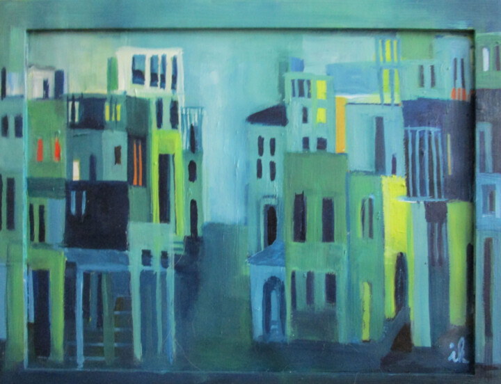 Viale Fratelli Roselli 绘画, 11.8x15.8 in