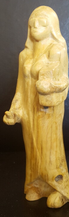 Scultura intitolato "Wendy Potter" da Max Bernard, Opera d'arte originale, Legno
