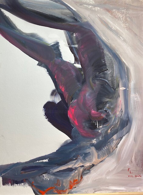 FEMME 14 绘画, 25.6x19.7 in