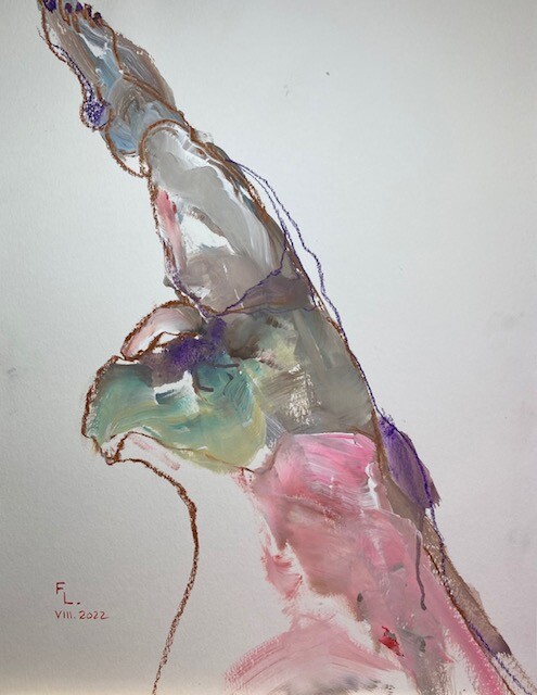 HOMME 1 绘画, 25.6x19.7 in