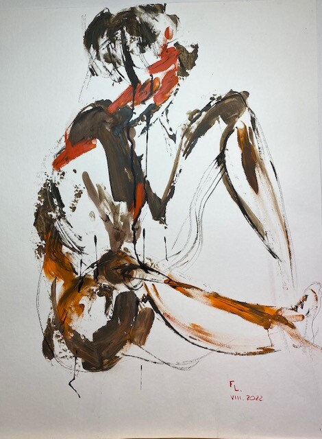 FEMME 16 绘画, 25.6x19.7 in