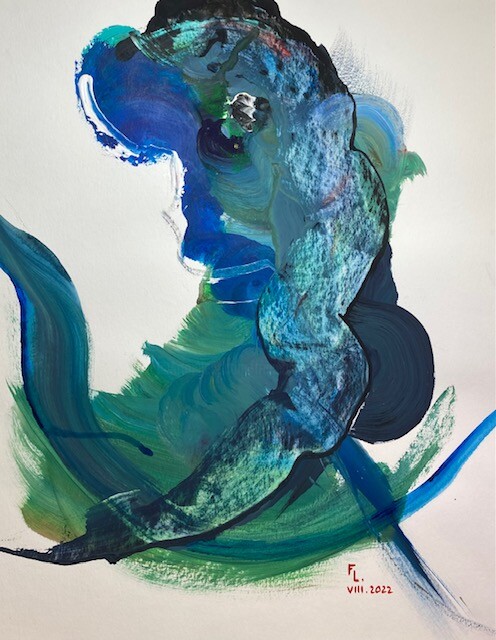 FEMME 17 绘画, 25.6x19.7 in
