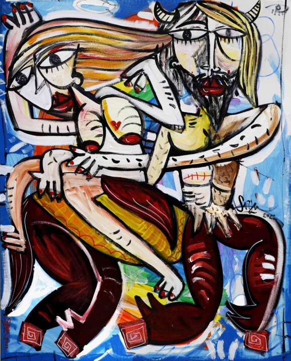 Il Ratto delle Sabine 绘画, 39.4x31.5 in