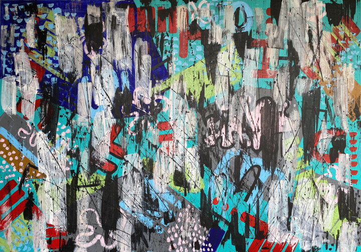 Malarstwo zatytułowany „DEVASTATION” autorstwa Aneta Stokowska, Oryginalna praca, Akryl