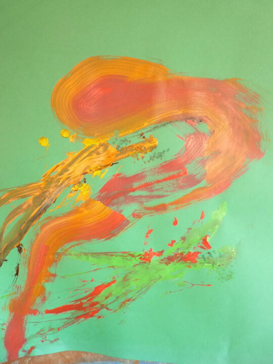 Oiseau de feu 绘画, 25.6x19.7 in