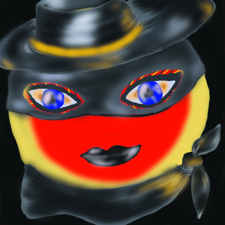 Sally is going mask 数字艺术