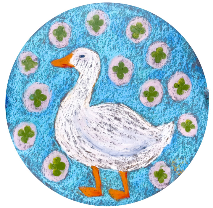 Birdie series: Famous goose 图画, 9.8x9.8 in