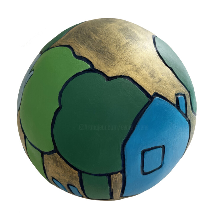 Tour du monde 雕塑, 4.3x4.7 in