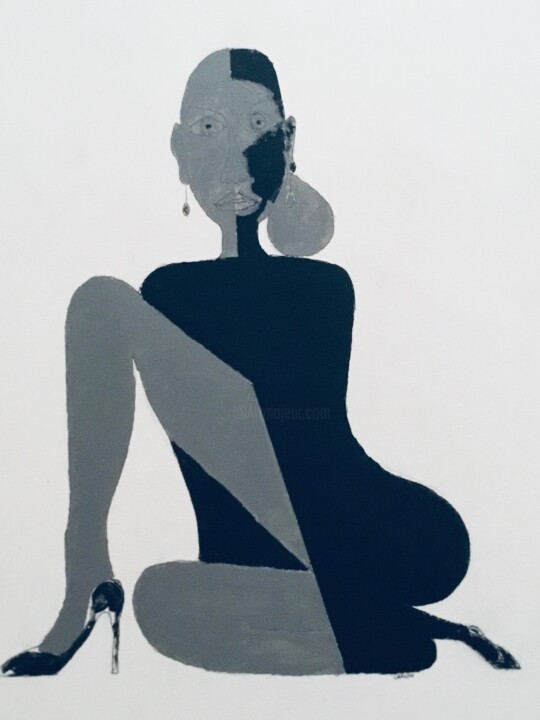 Unit #140 “Black Temptress” 绘画, 20x16 in