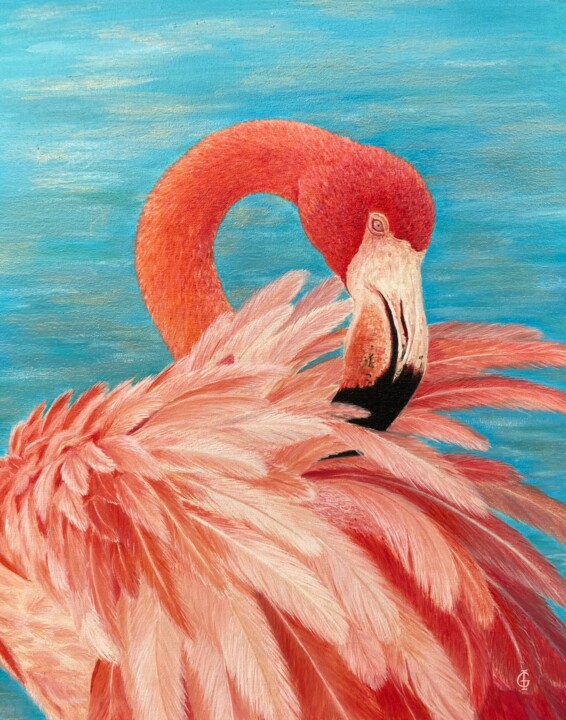 Malerei mit dem Titel "SUNNY" von Ieva Graudina (IGraudinaArt), Original-Kunstwerk, Öl