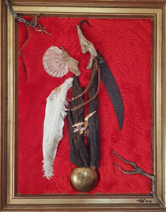 Attraction 雕塑, 29.5x23.6 in