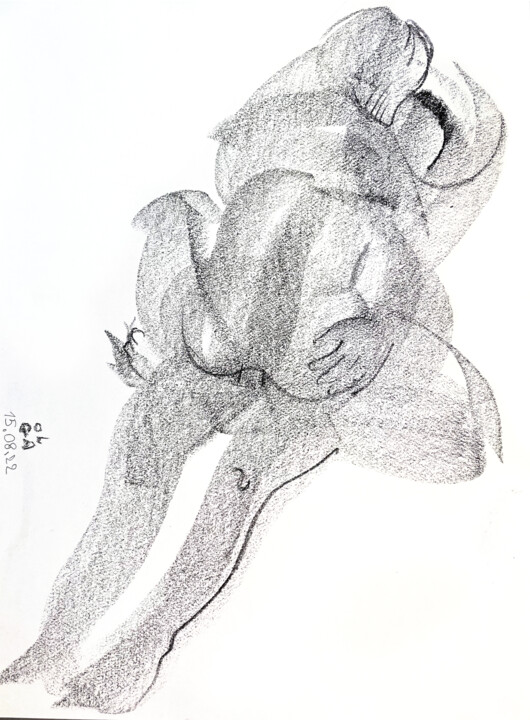 Première retrouvailles 图画, 15.8x11.4 in