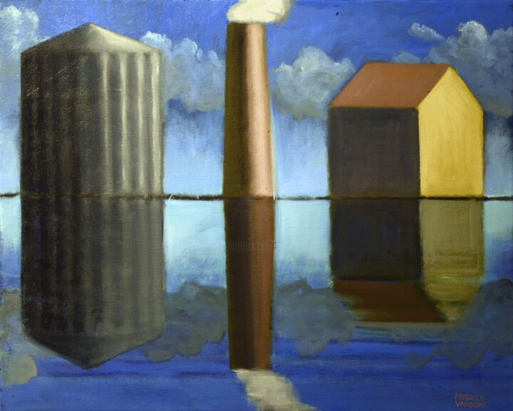 Riflessi 绘画, 15.8x19.7 in