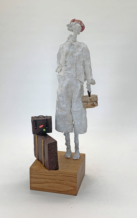 Traveling frenchman 雕塑, 14x5.9 in