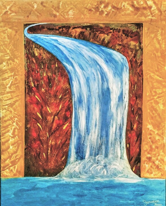 CASCADE D'AUTOMNE 绘画, 20x16 in