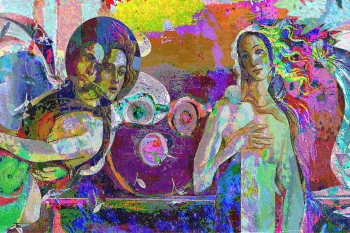 Digital Arts titled "H02C peinture numér…" by Laurent Pradat, Original Artwork, Digital Painting