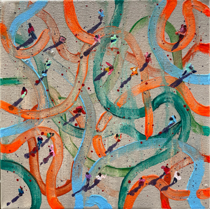 Social Web 绘画, 8x8 in