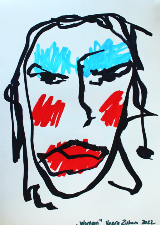 337 Woman: A Bold Exploration of Identity and Expression 图画, 17.7x12.6 in