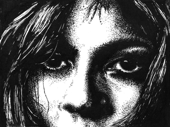 Drawing titled "Talk To Me \ Погов…" by Vladimir Abaimov, Original Artwork, Ink