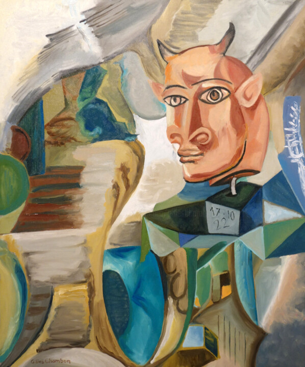 La métamorphose du minotaure 绘画, 25.6x21.3 in