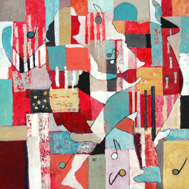 Danse ta vie 绘画, 39.4x39.4 in