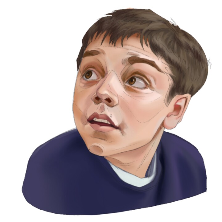 Digital Arts titled "boy. PEOPLE AND EMO…" by Oxana.Art8, Original Artwork, 2D Digital Work