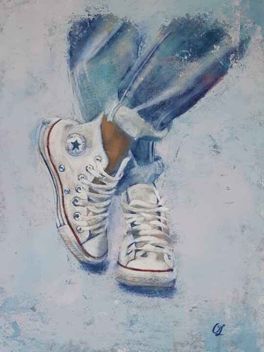 Converse 绘画, 12.2x9.1 in