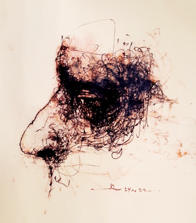 图画,  7.9x6.9 in 