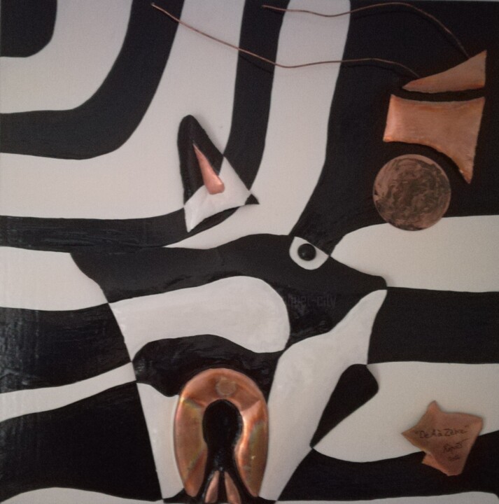 " De A à Zèbre " Peinture, 19,7x19,7 in