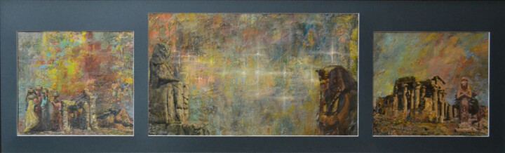 Meeting of the gods 绘画, 9.5x41.7 in