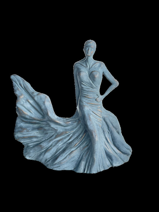 L'ENVOLEE en BRONZE Sculpture, 12,9x15 in
