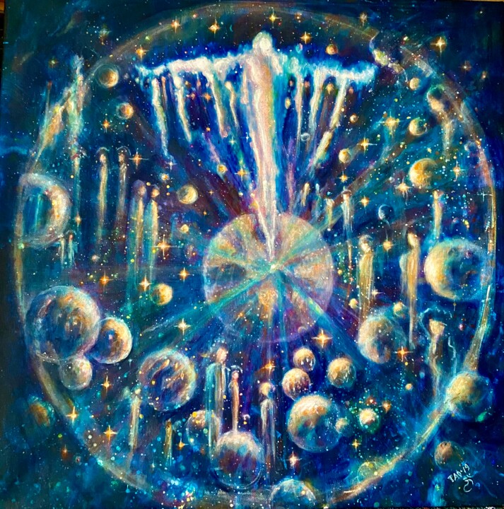 Ascention 绘画, 21.7x21.7 in