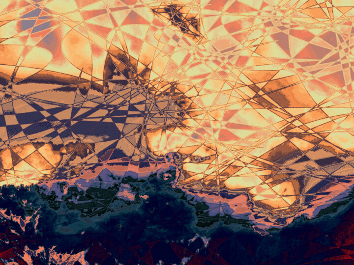 Digital Arts titled "Mostly Cloudy With…" by Ken Grzesik, Original Artwork, 2D Digital Work